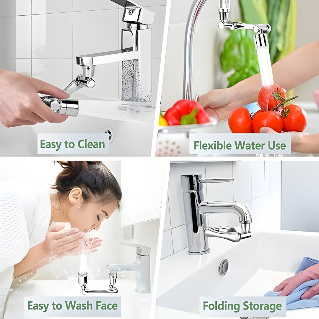 Flexible 1080° Rotating Faucet/Tap Extender